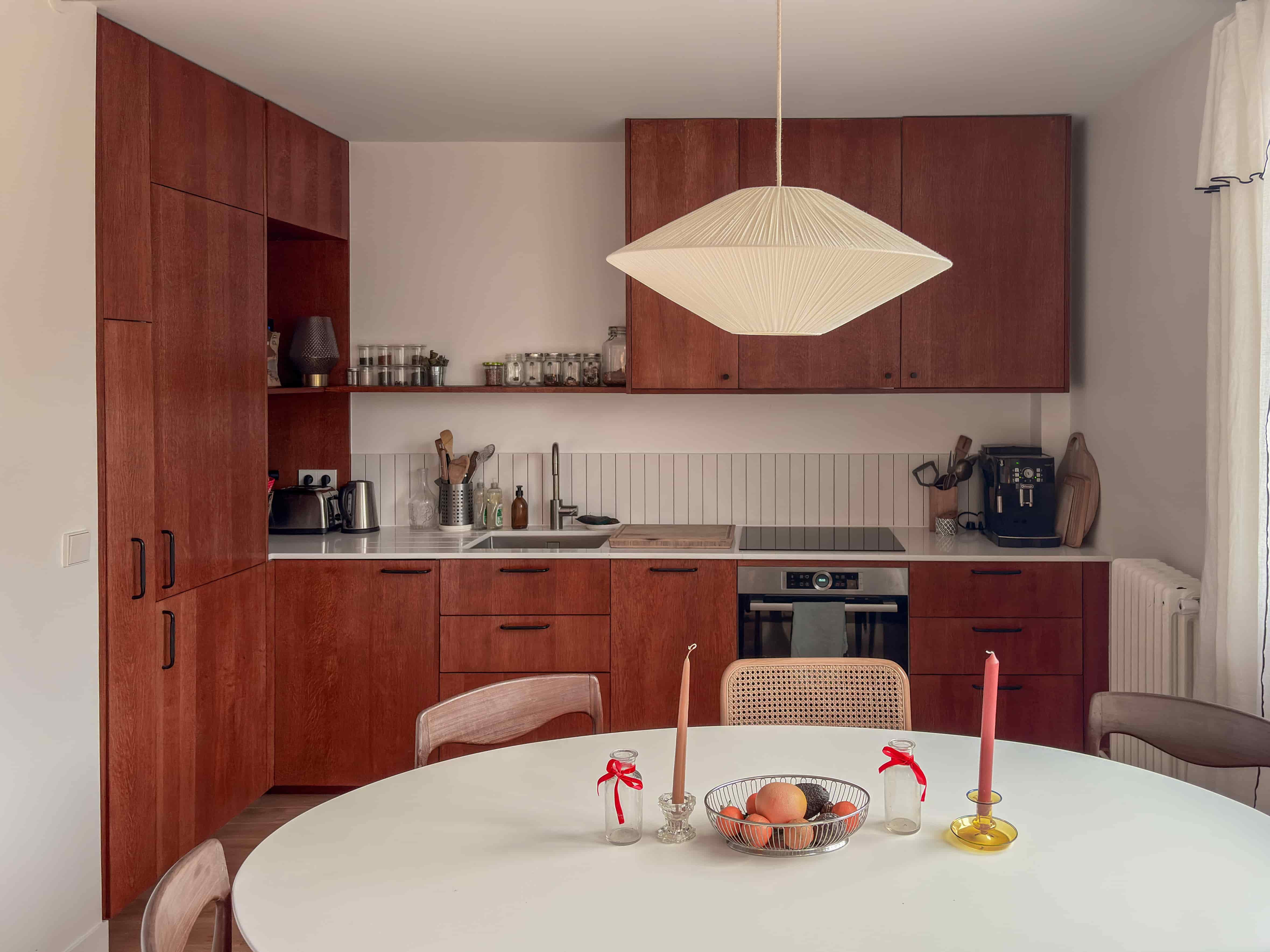 Maîtrise d'œuvre Paris — cuisine en bois Buttes Chaumont ACS Studio